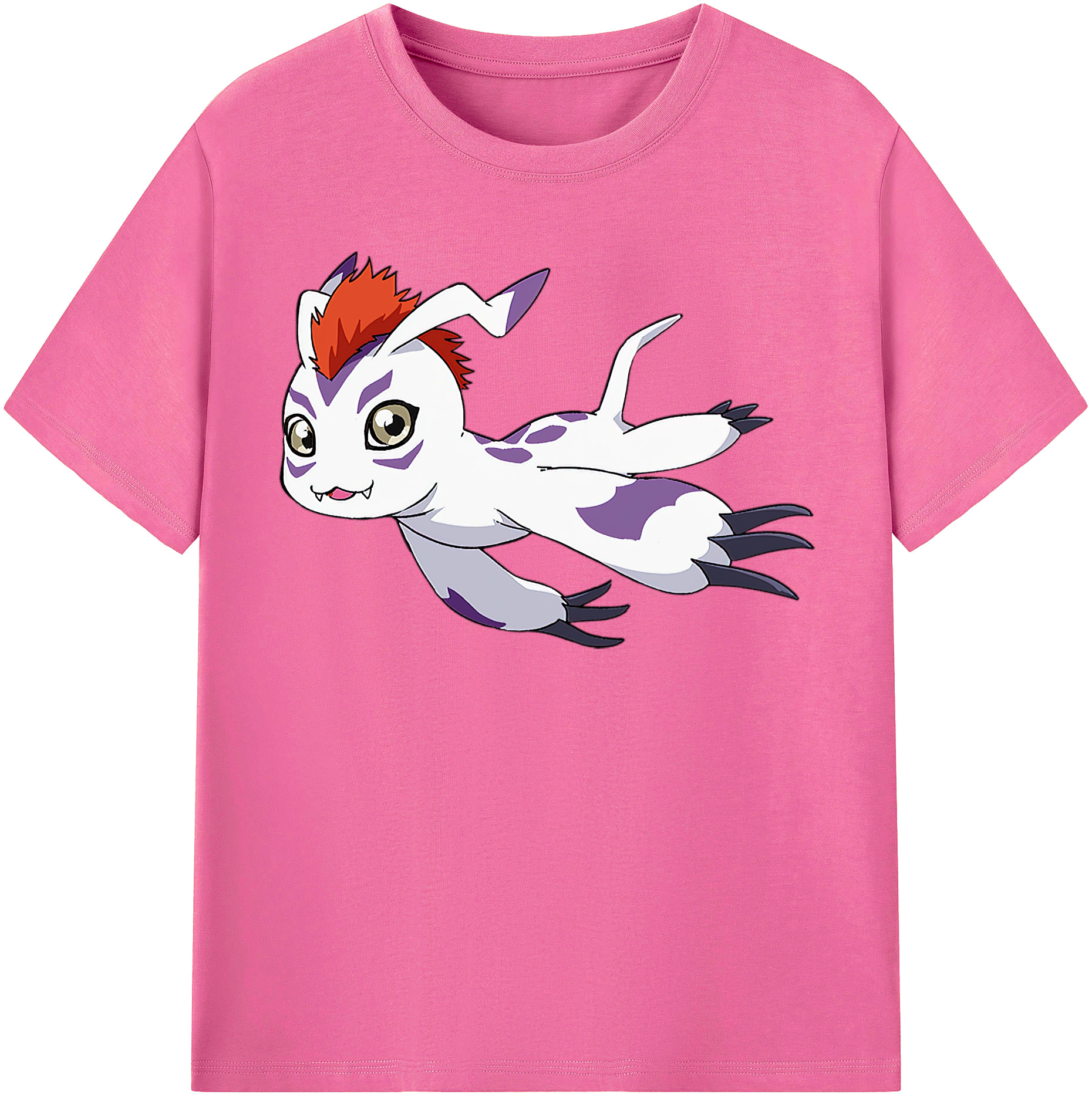 （画像用） Digimon デジタルモンスター/デジモン レディースカジュアルプリントTシャツ（綿100％）
